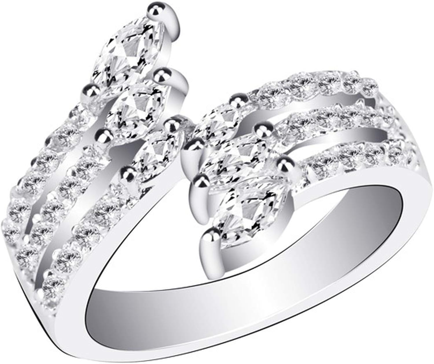 Sweetdy New Crystal Korean Jewelry Engagement Wedding Rings for Women Anel Ouro Aliancas Plata Finger Ring Casamento Jewelery 15R1615