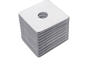GYHCHJDZ Squares Washer Galvanized Heavy Duty Plate Fastener Square Plate Washers, 16.5mm x 80mm x 80mm x 2.5mm, 10 Packs