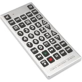 PrimeTrendz Jumbo 8 in 1 Universal Remote Control for TV, Cable Box, and Entertainment Devices
