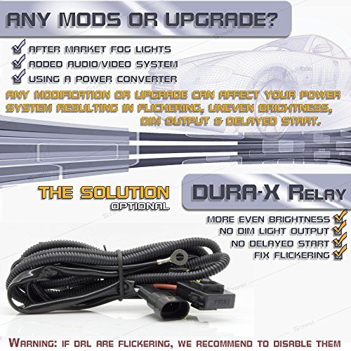 Stark Dura-X High Performance HID Xenon Wire Relay Harness - H7 - Anti-Flickering solution for HID Xenon Kit