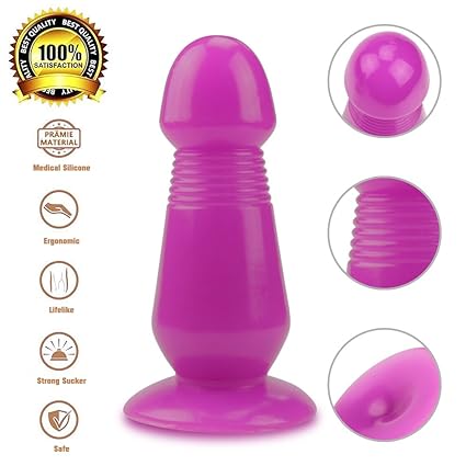 Pilz Dildo Riesige Penis Super Große Anal Plug Starke Sucker Big Butt Stimulieren Anal Dildo Erotikspiele (Violett)