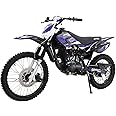 X-PRO Hawk 150cc Youth Dirt Bike Adults Pit Bike,Big 19"/16" Wheels! (Blue, Factory Package)