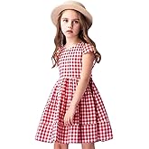 Toddler Little Girl Summer Dress Sleeveless Cotton Casual Flower Shirt Playwear Jumper Skirt Sundress