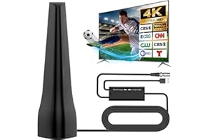 ALEATY 2025 TV Antenna for Smart TV Indoor,TV Antenna Indoor Up to 680+ Miles Range,Digital Antenna for 4K 1080P TV,Digital TV Antenna for Local Channels 360° Reception-HDTV Antenna with 16ft Coaxial Cable