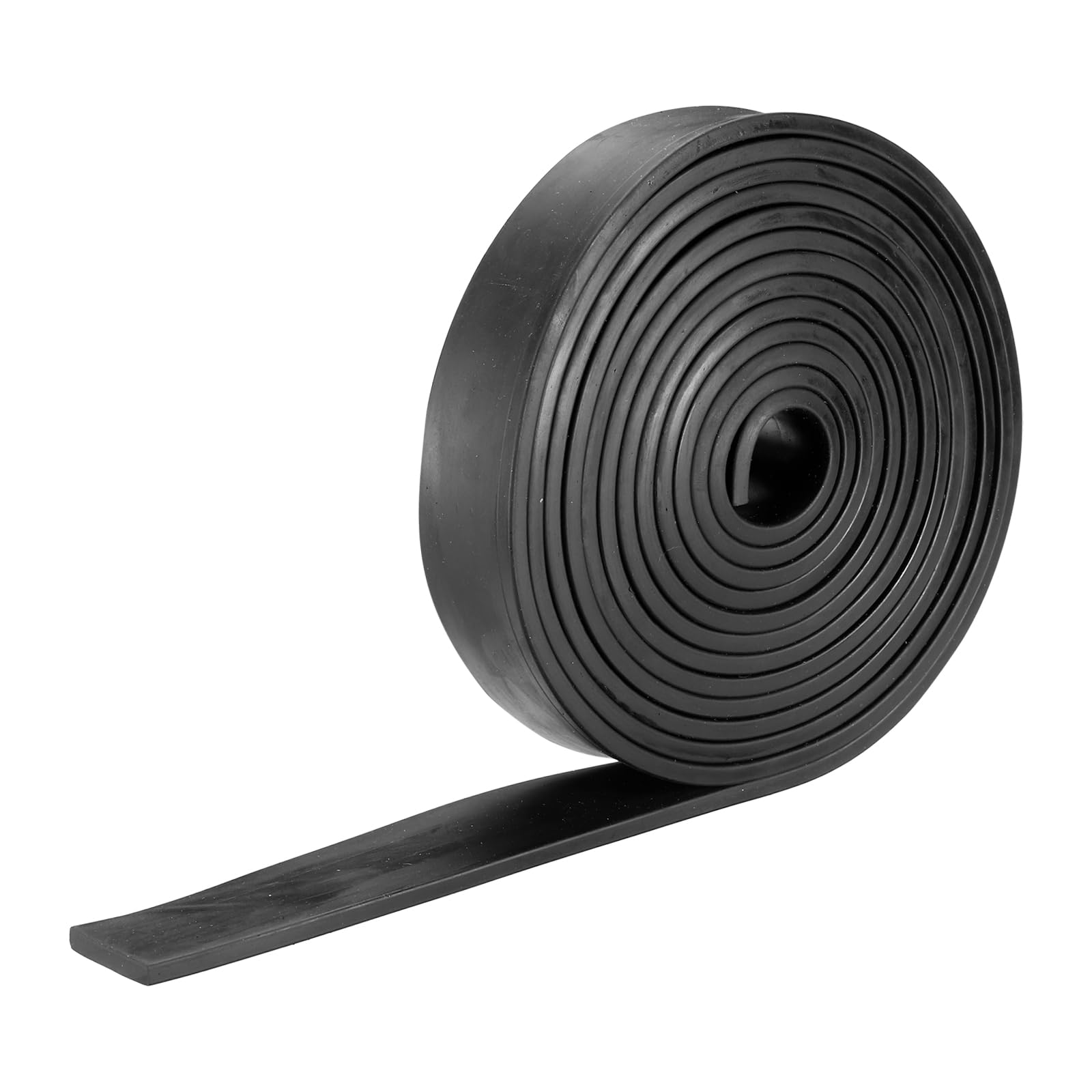 METALLIXITY Solid Rubber Strips (78.74" L x 1.18" W x 0.2" T) 1Pcs, Rubber Neoprene Sheet Rolls - for DIY Gasket Sealing Padding Reduce Vibration Mat, Black