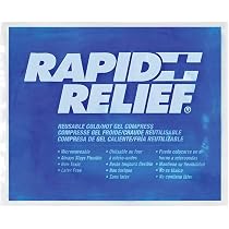 Amazon.com: Rapid Relief Reusable Hot & Cold Gel Compress with ...