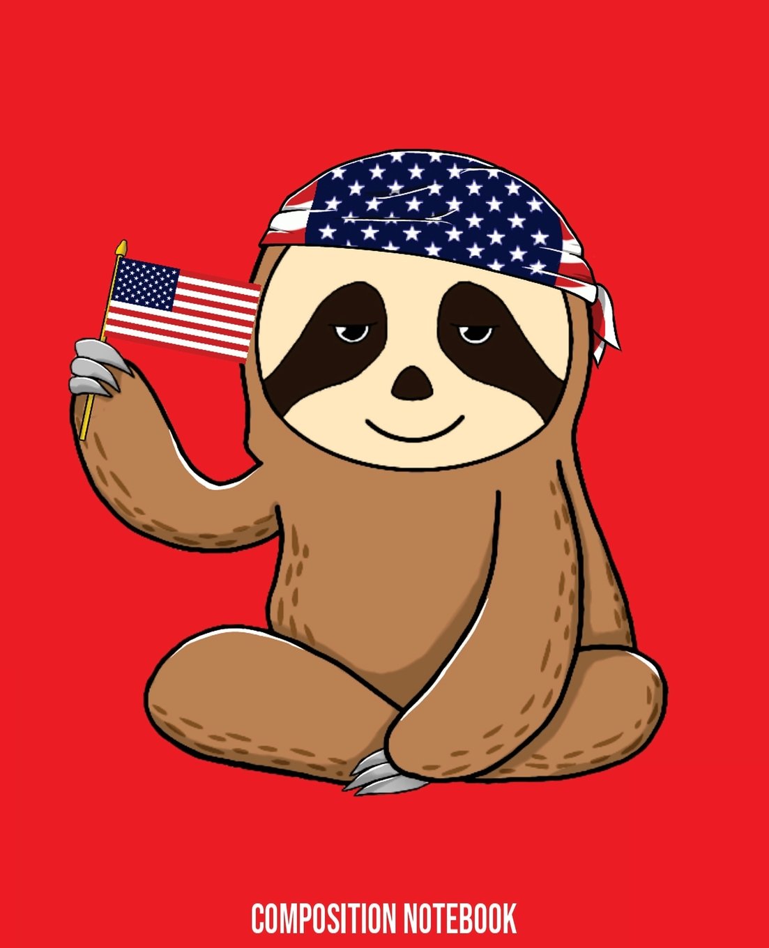 Composition Notebook: Sloth American 