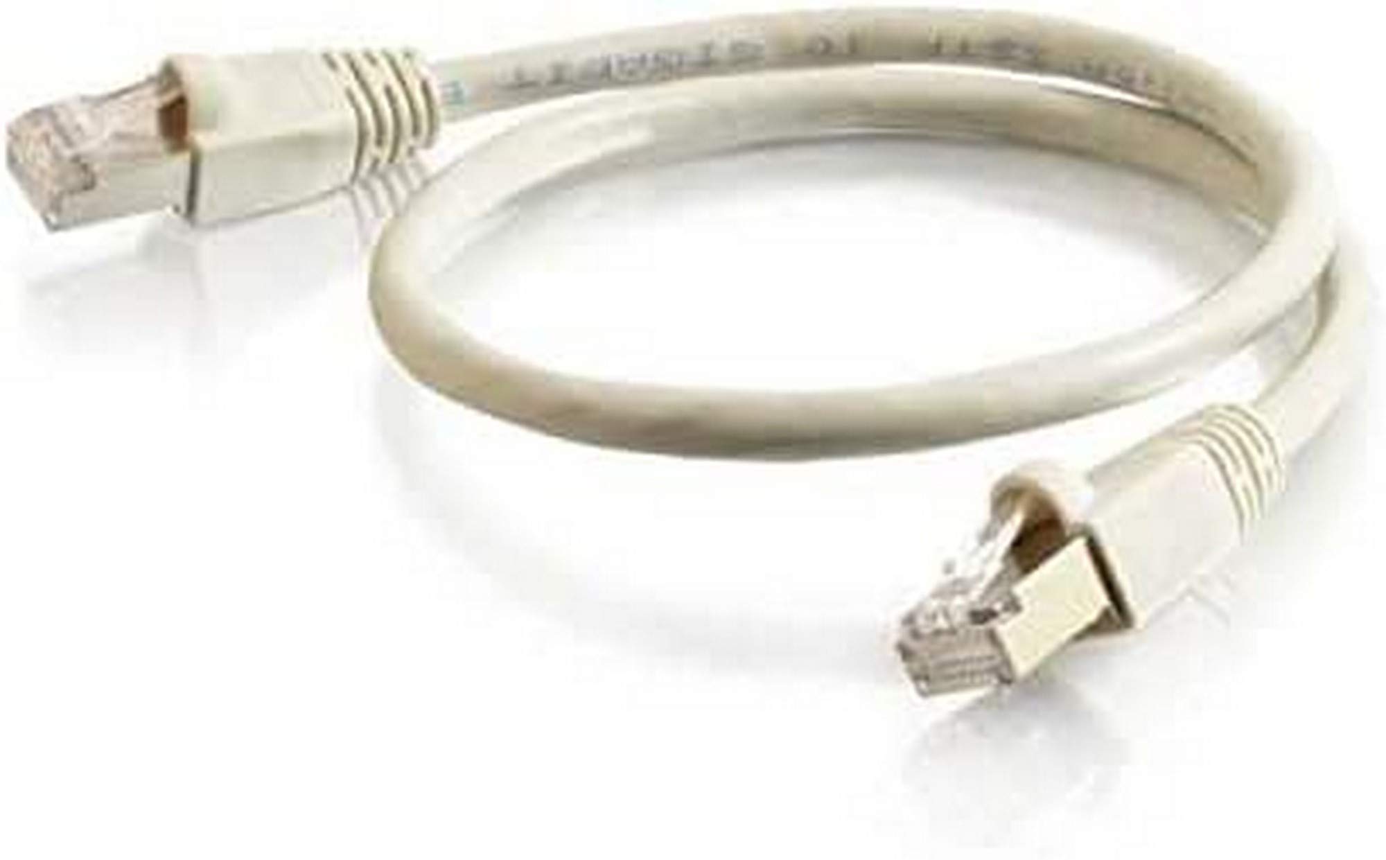 C2G 89900 0.5M Grey CAT6A Ethernet Gigabit Lan Network Cable (RJ45) Nickel plated and Copper Braided Patch UTP Cable
