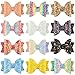 XIMA 12pcs Glitter Sparkly Bows Clips for Girls Hair Pin Rainbow Hair Bows for Hair Accessoires (12pcs-Glitter Rainbow bow clip)