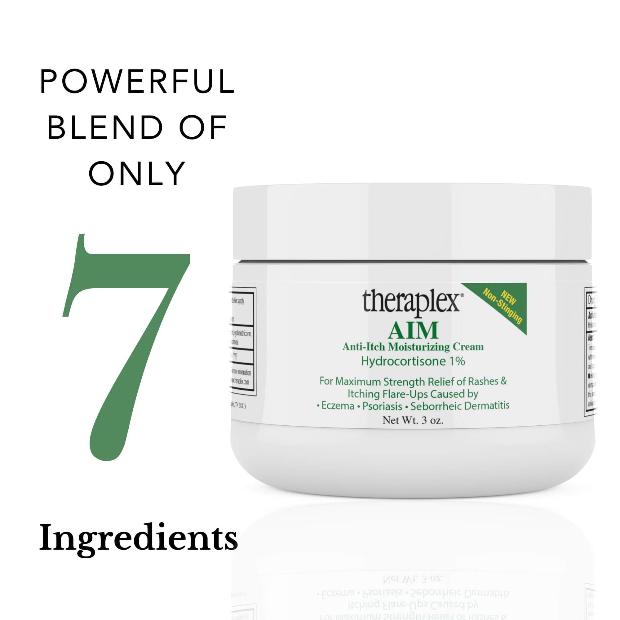 Theraplex AIM - Anti-Itch Moisturizing Cream (3 oz) - Non-stinging, Relieves Itching, Rashes, Flare Ups - Helps Repair & Restore the Skin's Natural Protective Barrier