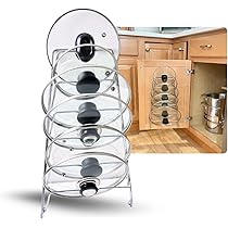 6 Pairs Kitchen Lid Holder Pot Lid Holder Hanging Wall Mount Pot Rack Door Pan Cabinet Hook Hooks Abs Material Pots Pans Knives