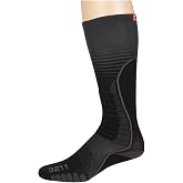 Eurosock&reg; Ski Silver Supreme &ndash; Ski Socks for Men and Women &ndash; SILVER DryStat&reg; Fabric - Cushioning Deep Black XL (US Men's Shoe 11-14) One Size