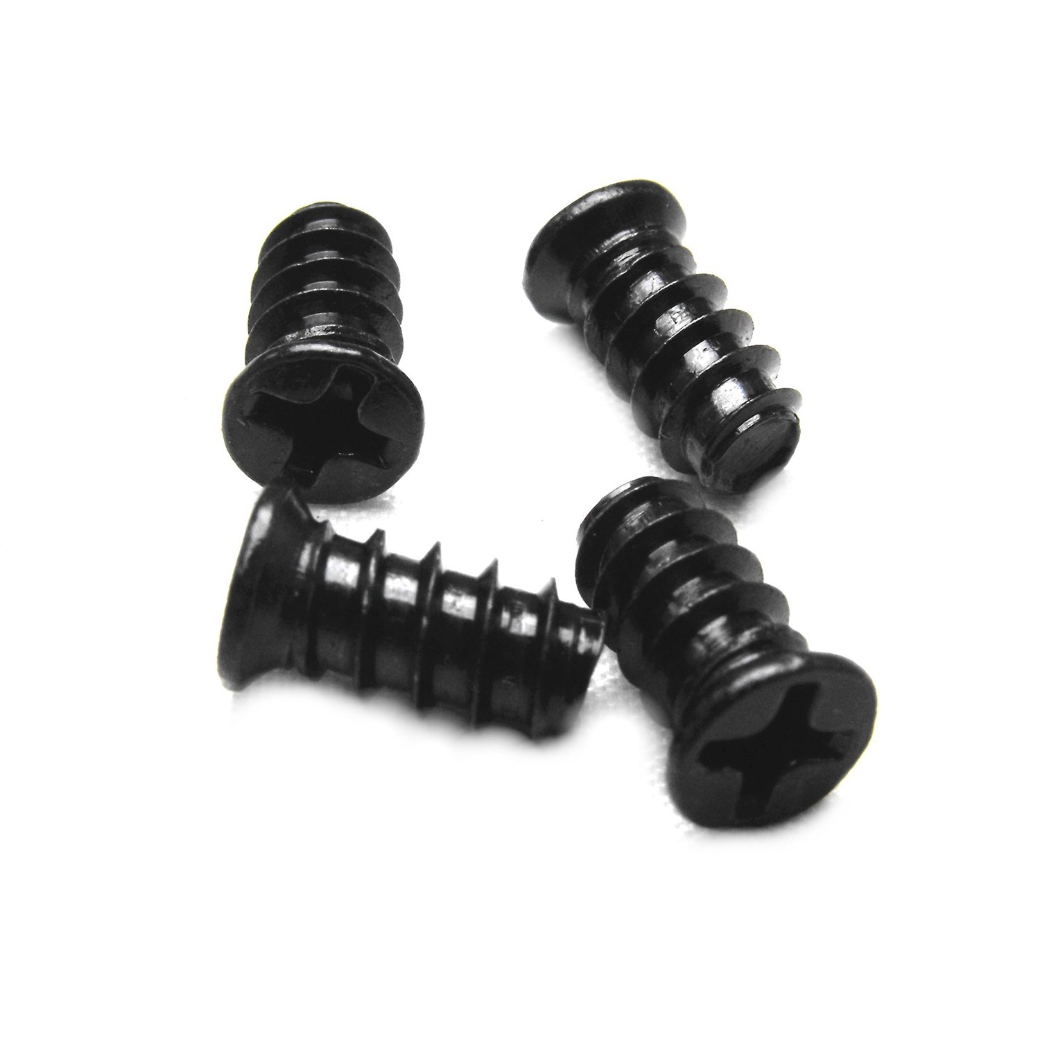 AAB Cooling Black Screws 1 - Set of 4 Screws to Mount a Fan to a PC Case | Computer Fan Screws | PC Fan Screws | 120mm Screws