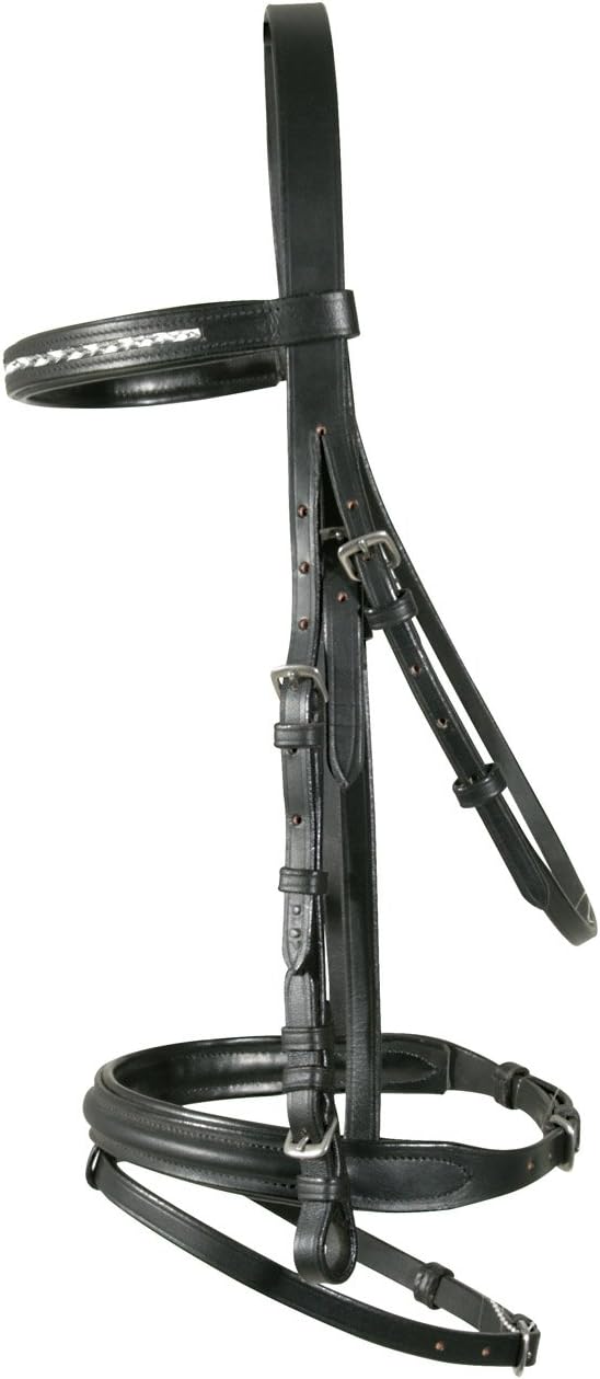 PFIFF Kent Snaffle with Headband - Mini-Mini-Shetty, Black