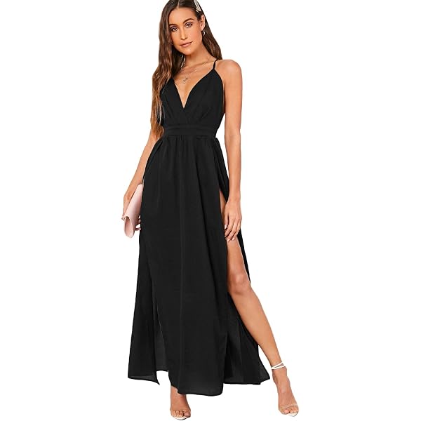 Playa Lucila Women's Halter Dress, Black, M at Amazon Women's Clothing store