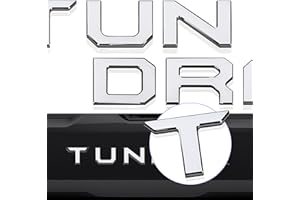 JHAZE Tailgate Insert Letters Compatible for Tundr 2022 2023 2024 Rear Emblems Not Decals Stickers with Strong Certified Adhesive -Chrome Silver
