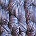 Living Dreams Yarn ELEGANCE Super Bulky MERINO SILK for Needle Knitting and Crochet. Luxuriously Soft Pencil Roving Yarn for Cozy Chunky Knits. Amethyst
