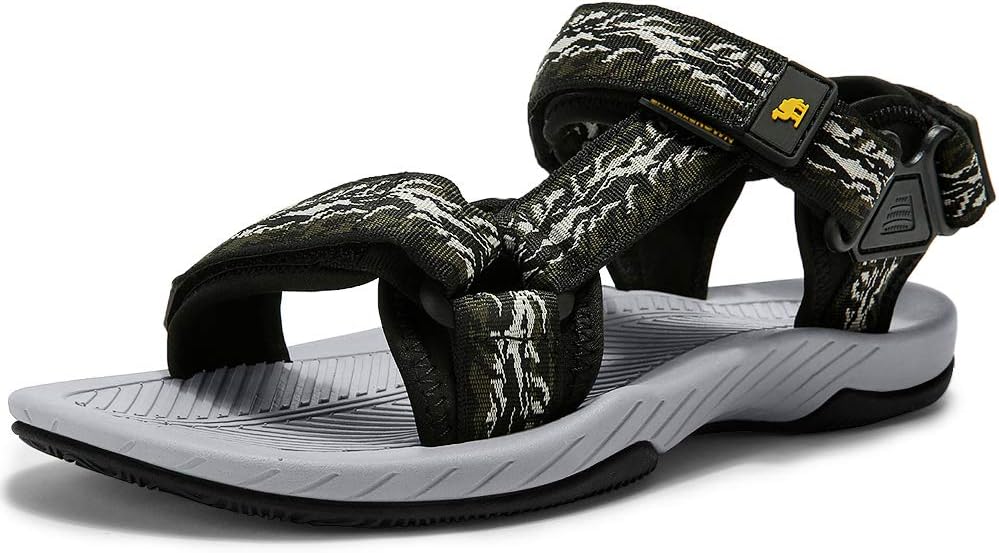 CAMELSPORTSMens Athletic Sandals Outdoor Strap Summer Beach Fisherman Water Shoes Sport Gym Hiking Sandal