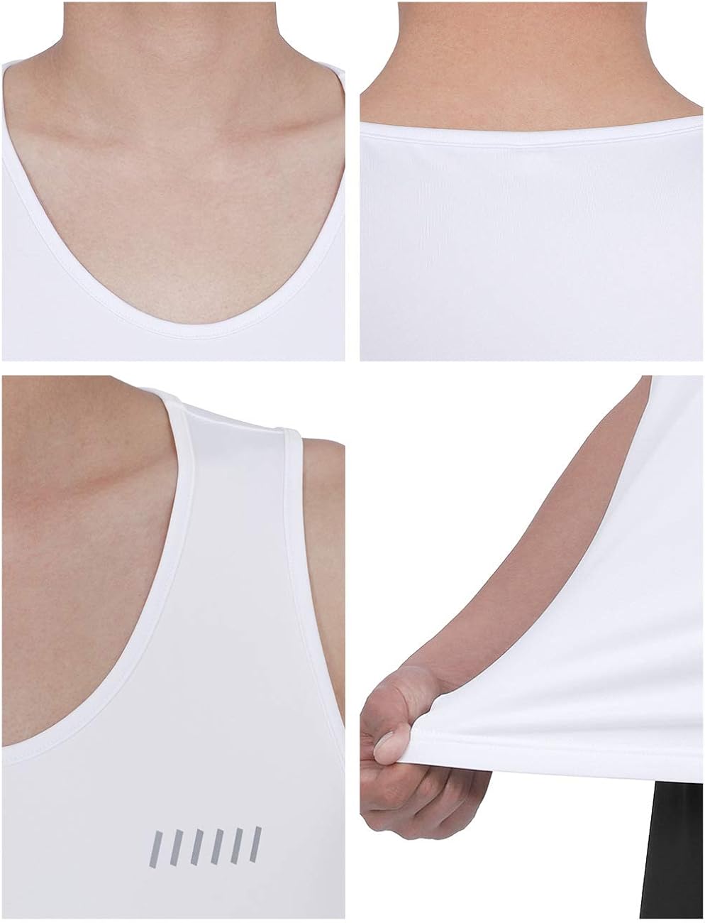 DISHANG Men's Dry Fit Tank Tops Workout Gym Training Athletic Sleeveless Shirt: Clothing