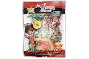 Real Mexican Salsa Roja PICANTE/Red Salsa HOT/Salsa Rouge EPICE 100% Natural By Chiles Machos 100% Natural