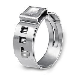 PADTON 50 Pack 5/8 Inch Stainless Steel PEX Cinch