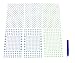 Aurora 600 Glow in the Dark Stars with 600 Micro Stars, 3 Colors (200 Blue, 200 Light Blue and 200 Green), 3 Sizes (Large, Medium and Small)