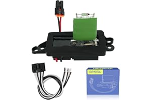 GVPART4U Blower Motor Resistor 89019088 2003 2004 2005 2006 for Chevy Chevrolet Avalanche Silverado 1500 2500 Suburban Tahoe, for GMC Sierra Yukon, Blower Resistor 1581086 with Manual AC Control