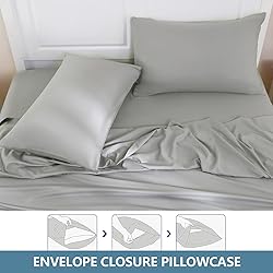 MEISHANG Twin Size Sheet Set, Soft Breathable