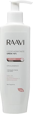 Loção Hidratante Ureia 10%, Hipoalergênica, Spa Care, Raavi, 200 g