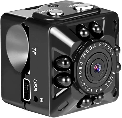 Mini überwachungskamera,Full HD 1080P Tragbare Kleine Überwachungskamera, Mikro Nanny Cam mit ...