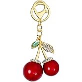 Keychain Cherry Bag Purse Charms For Handbags Accessories— Cherry Bag Charm For Women Cute Valentines Day Gifts