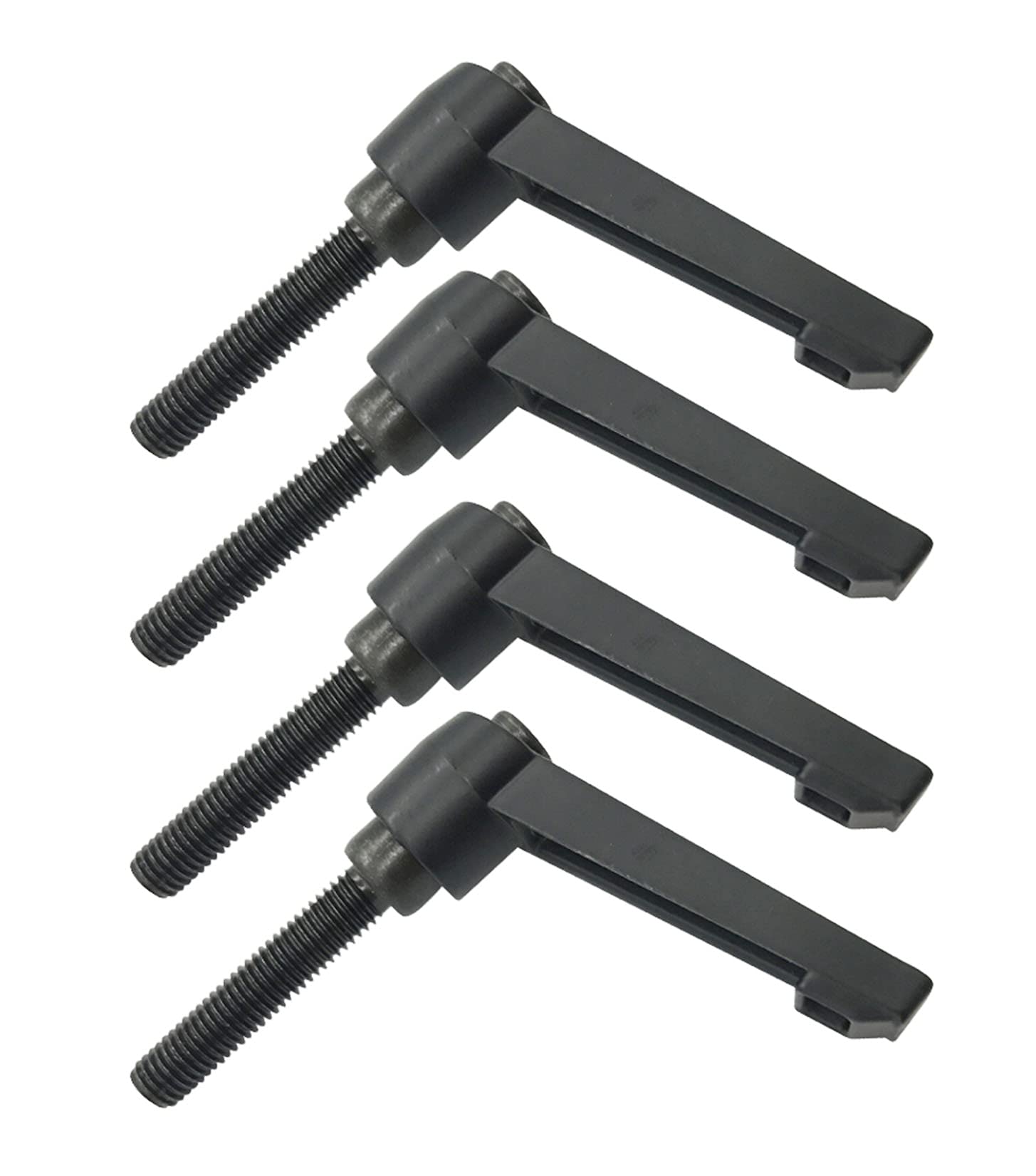 Anawakia 4 pieces clamping lever handle, M5 stainless steel external thread adjustable handle machine handles, clamping lever male thread (50 mm)