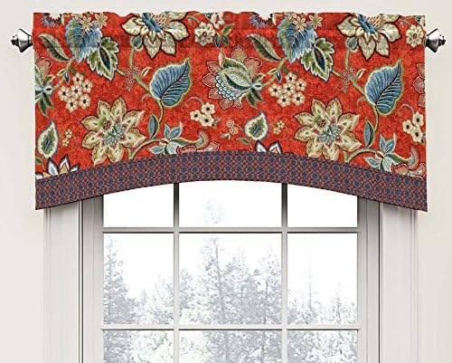 Amazon Com Waverly Valances For Windows Brighton Blossom 52 X