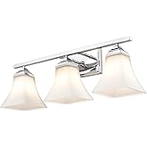 Millennium Lighting 4503-CH 3 Light Bath Vanity-9 Inches Tall and 23.25 Inches Wide, Finish Color: Chrome
