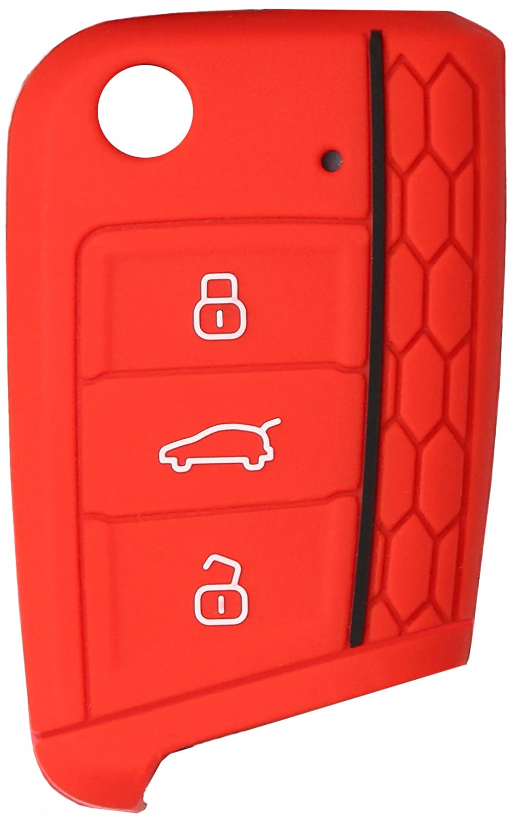 Liamgate Key Cover (Red) for VW Golf 7 GTI, Skoda Fabia, Seat Leon, Seat Ibiza, Skoda Kamiq, Compatible with Gromo, T-grapple, Gromolia Veterina, T-T-Noticea, Tungsten