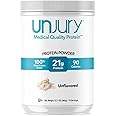 Unjury Unflavored Protein Powder | 21g 100% Whey Isolate Protein Powder | Unflavored Whey Protein Powder | Low Carb and Sugar Free Whey Protein Isolate | Gluten Free | Certified Kosher | 15 Servings
