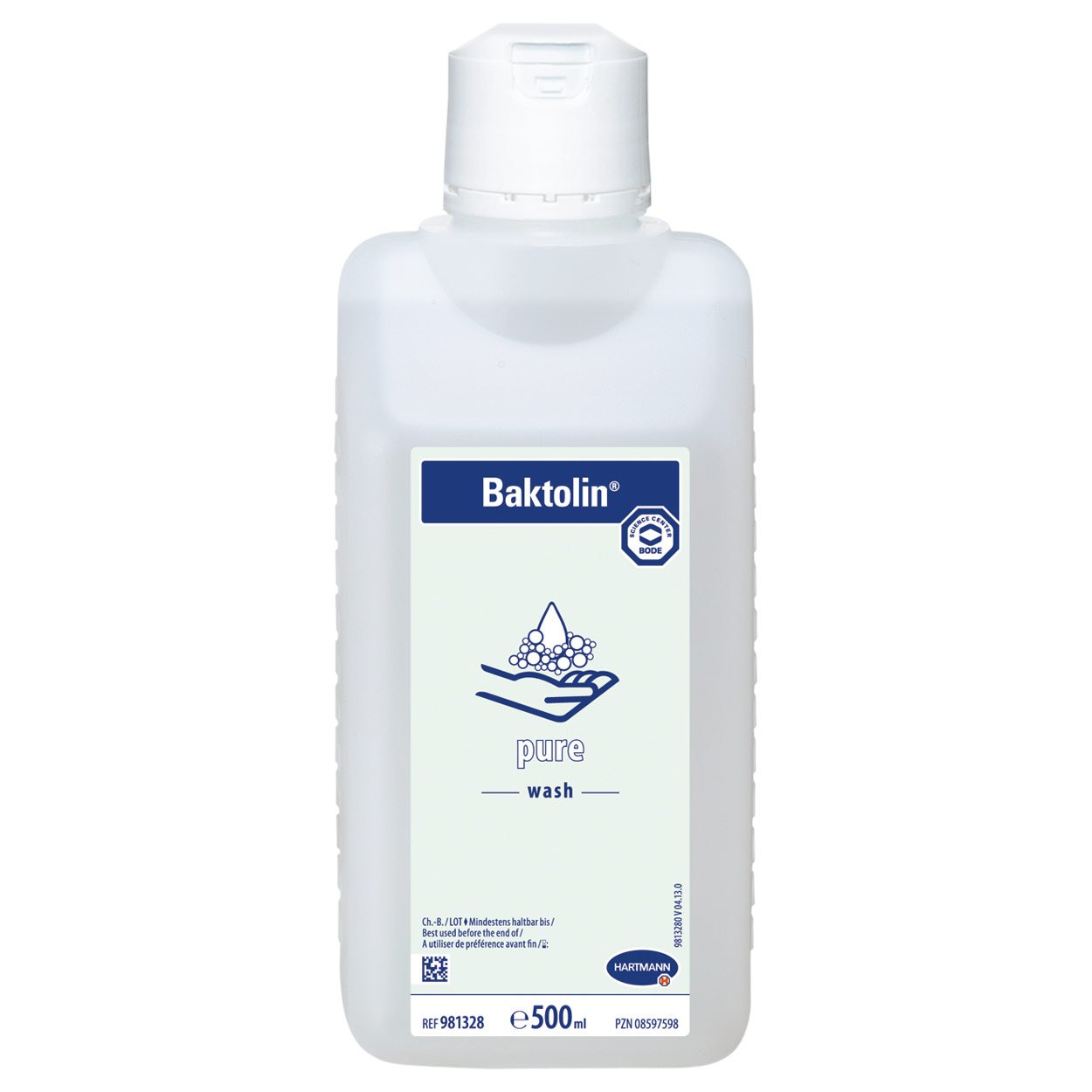 Baktolin 981328 Basic Pure Fragrance-free Cleanser, 16.9 oz, 500 ml (Pack of 1)