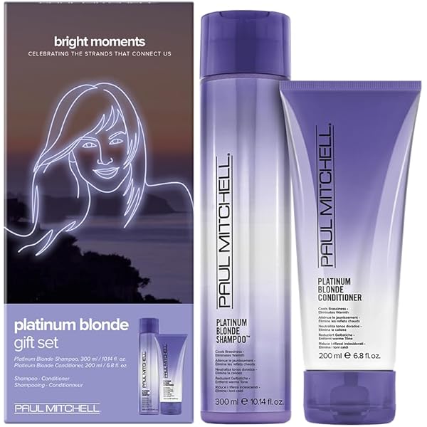 Amazon.com: Paul Mitchell Platinum Blonde Gift Set, Purple Shampoo