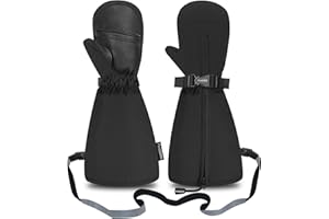 Andake Kids Ski Mittens Winter Warm Waterproof & Windproof Gloves for Boys Girls