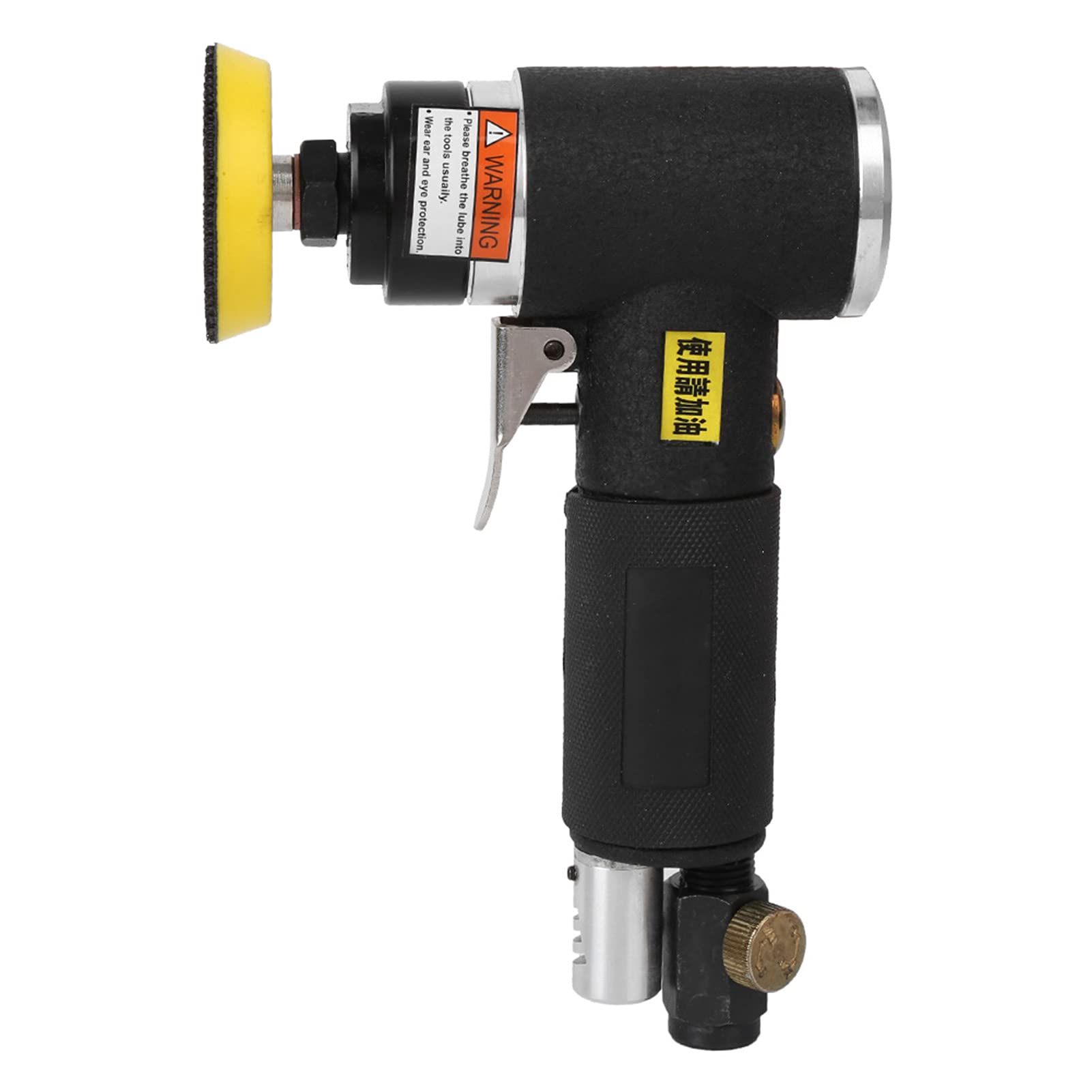 Pneumatic Grinding Machine, 2"/3" Air Round Polisher Pneumatic Hand Sanding Tool with Double Rotary Grinding Method