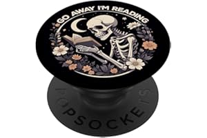 BOOKISH PHONE POPPER LIBRARIAN Go Away I'm Reading Book Lover Booktrovert Librarian bookish PopSockets Adhesive PopGrip
