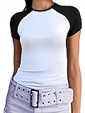 Abardsion Trendy Baby Tees for Women Y2K Shirts