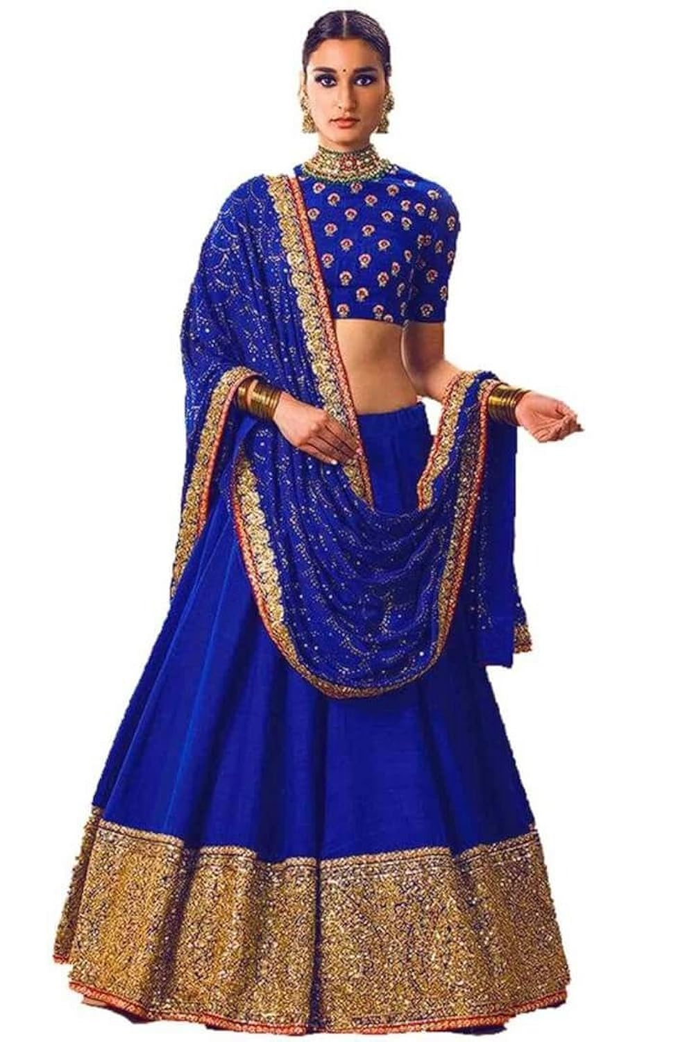 omstar fashion crepe silk lehenga choli