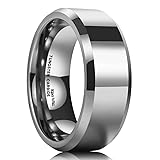 King Will BASIC Men's 8mm Tungsten Carbide Ring