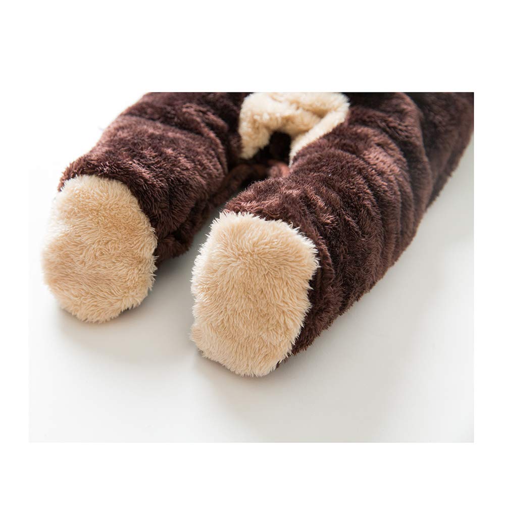 mikistory Newborn Sets Unisex Baby Outfits Jumpsuit Infant Winter Romper Baby Bodysuit Onesie Brown 16-24Months
