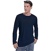 Dri-Tek Big & Tall Long Sleeve Moisture Wicking Athletic T-Shirt, Black, XLT