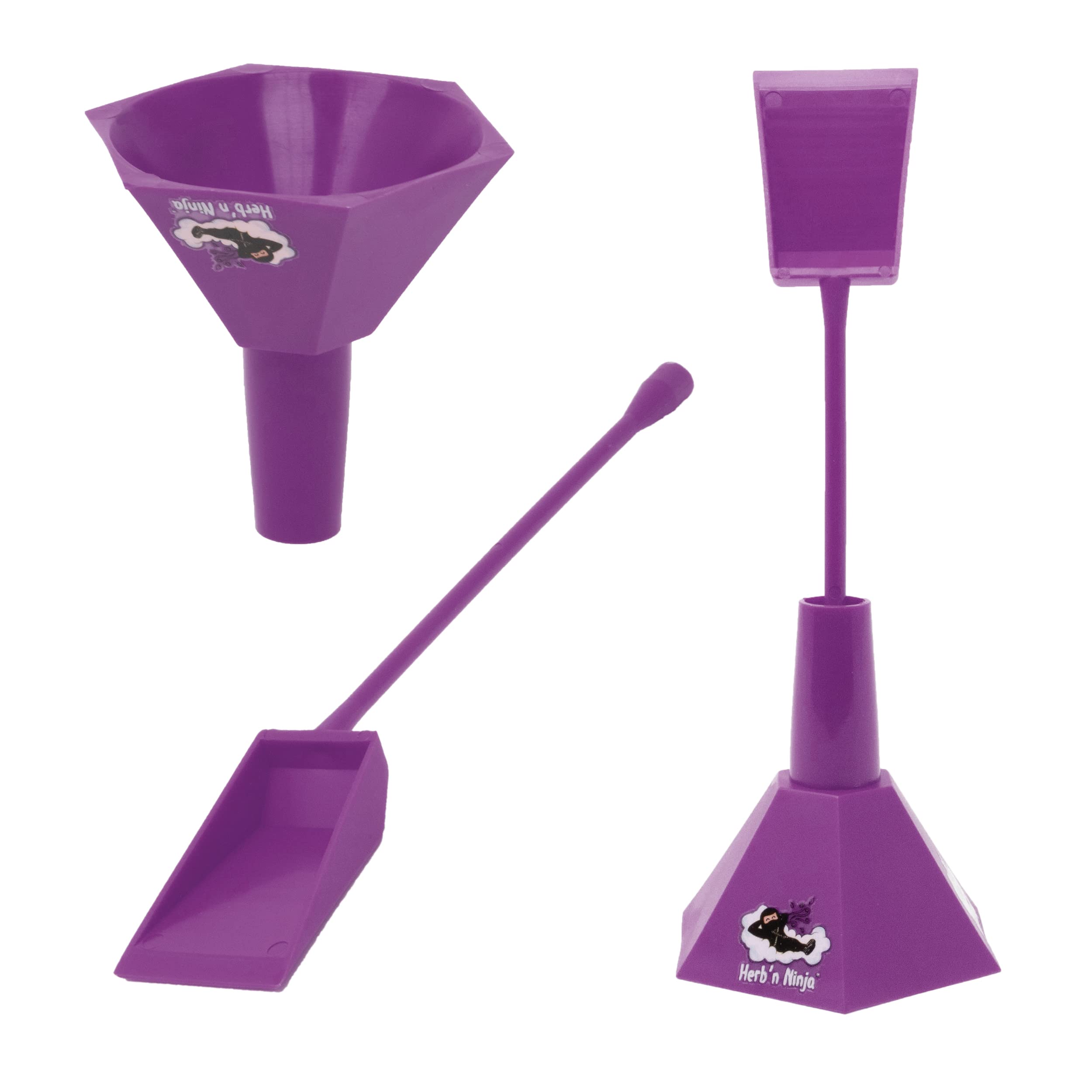 Photo 1 of ’n Ninja Cone Loader for 1¼, King Size, and Large Cones | Easy Pre Roll Packing Tool with Funnel and Shovel | Fast, Clean, and Efficient Cone Filling Accessory (Purple)