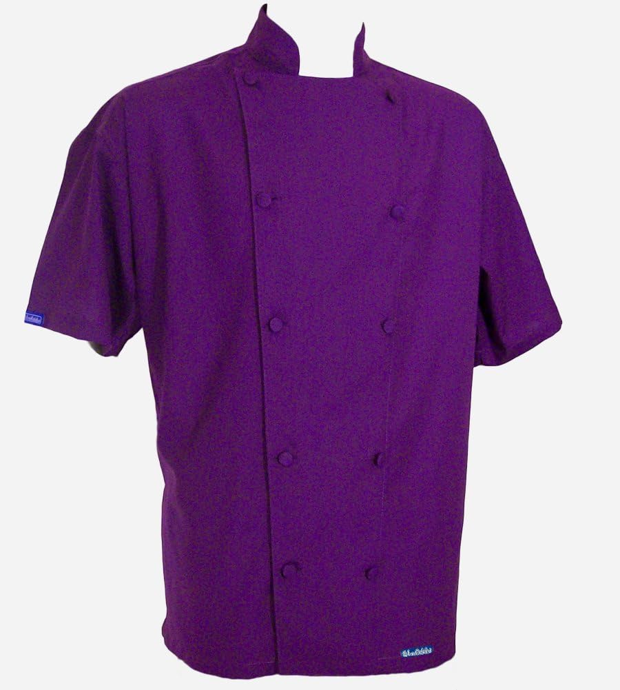 CHEFSKIN Purple Chef Jacket SS LITE Teens (1215 YRS