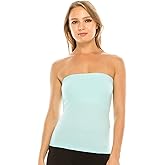 Kurve Medium Length Tube Top with Built-in Shelf Bra, UV Protective Fabric UPF 50+ (Made with Love in The USA)