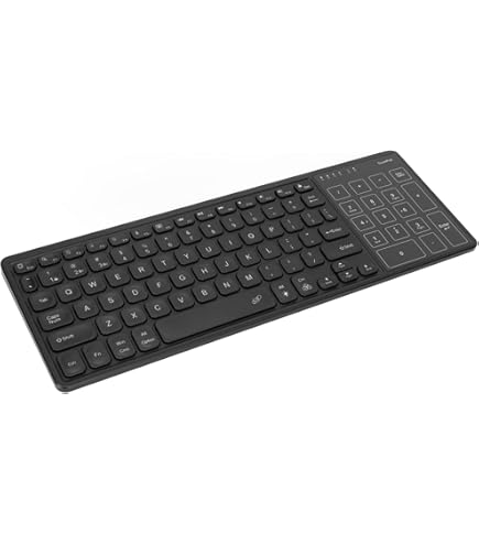 Amazon.com: 2.4Ghz Mini Wireless Keyboard with Touchpad Numeric